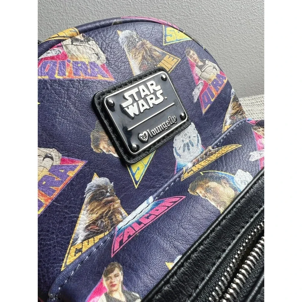 Loungefly Star Wars Blue and Black Backpack Leather